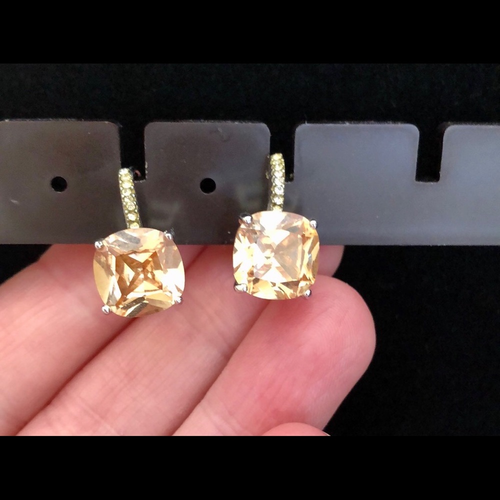 Earrings- Citrine color